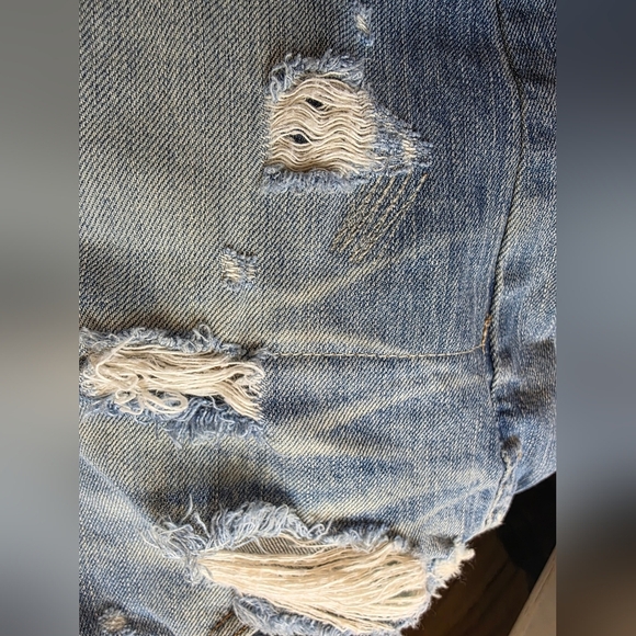 Adriana Goldschmeid  Women's Distressed Slim Straight Leg Jeans, Waist 31 - Picture 12 of 16